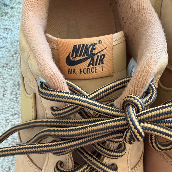 Nike Air Force 1 Wheat Flax Brown Sneakers Retro CJ9179-200 Men 12 - Picture 9 of 10